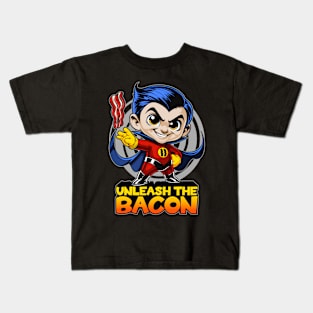 Unleash the bacon Kids T-Shirt